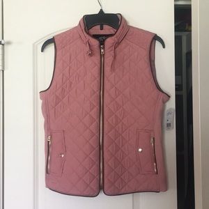 Blush Pink Puff Vest